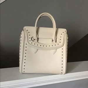 Rare Authentic Alexander McQueen Large Leather Bag